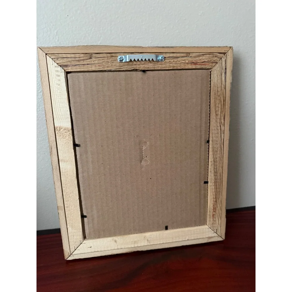 Rustic Reclaimed Barn Wood Picture Frame 8x10 Farmhouse Distressed Gray Brown